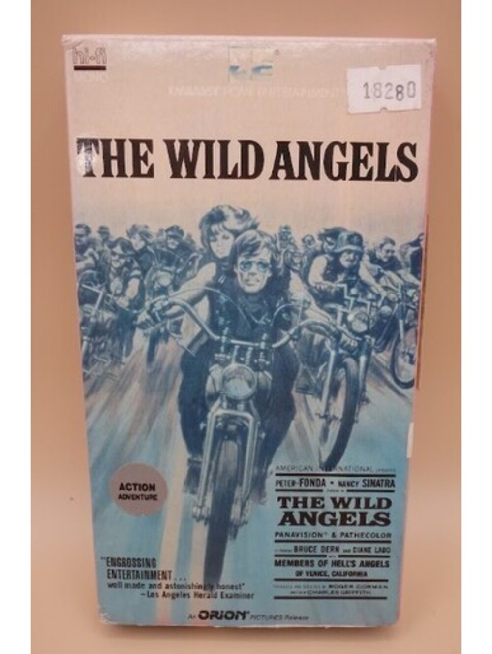 The Wild Angels VHS 1985 Rare Cover Art Fonda Sinatra Dern Motorcycles Rental